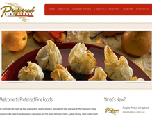 Tablet Screenshot of preferredfinefoods.com